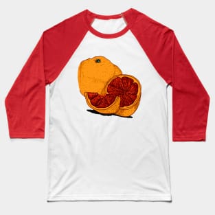 Hand drawn Orange Baseball T-Shirt